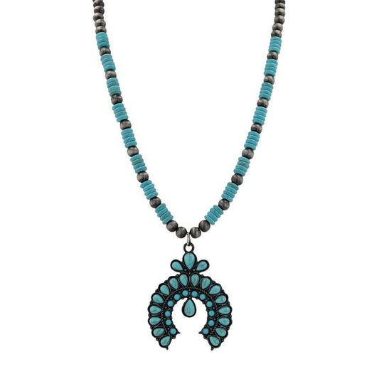 Montana Silversmiths Stunning Squash Blossom Attitude Necklace - ANC5730