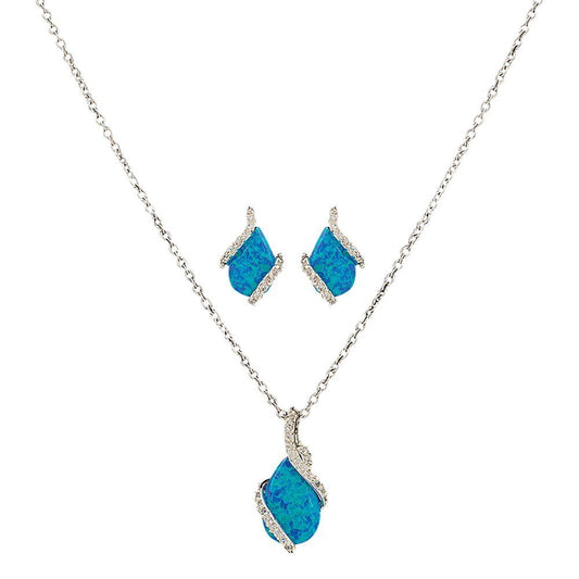 Montana Silversmiths Women's River Lights Twin Paths Jewelry Set - JS2725 One Size