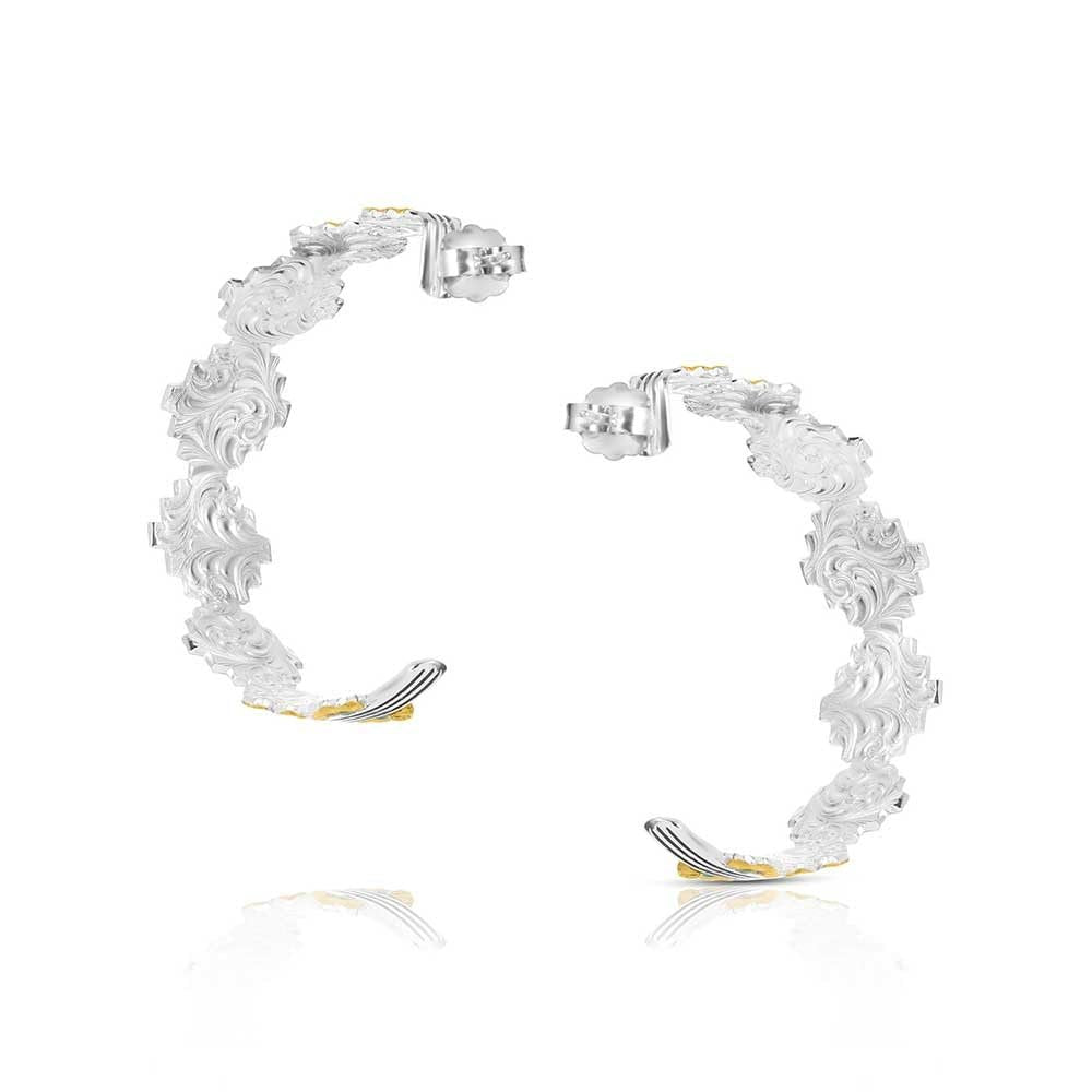 Montana Silversmiths Painted Sky Hoop Earrings