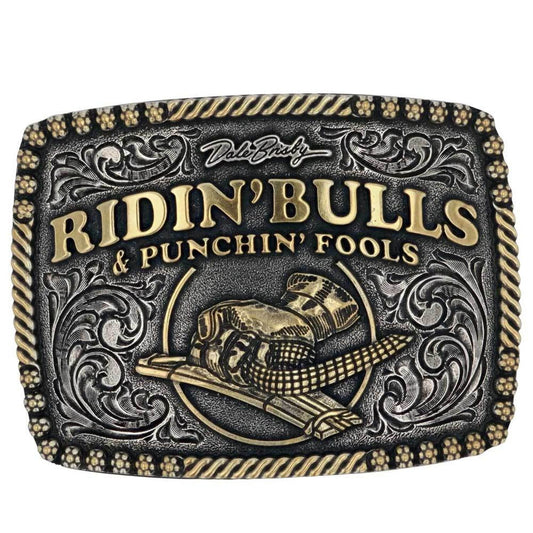 Montana Silversmiths Dale Brisby Bulls  Fools Attitude Buckle