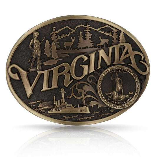 Montana Silversmiths Virginia State Heritage Attitude Buckle