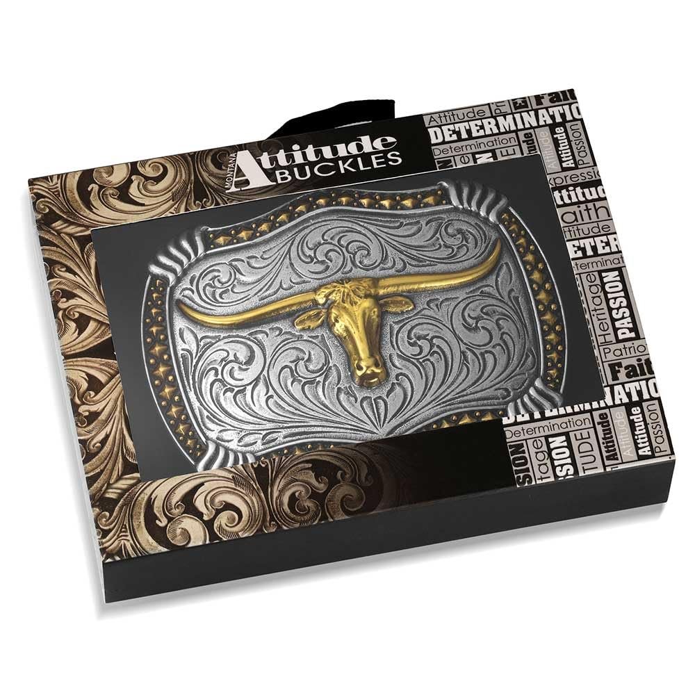 Montana Silversmiths Longhorn Legacy Belt Buckle