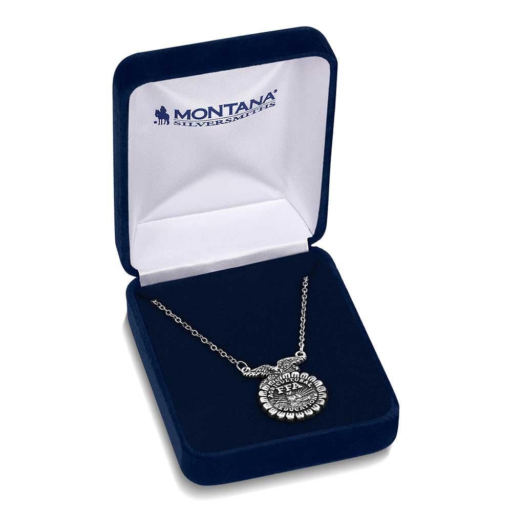 Montana Silversmiths Future Farmers of America FFA Emblem Split Chain Necklace