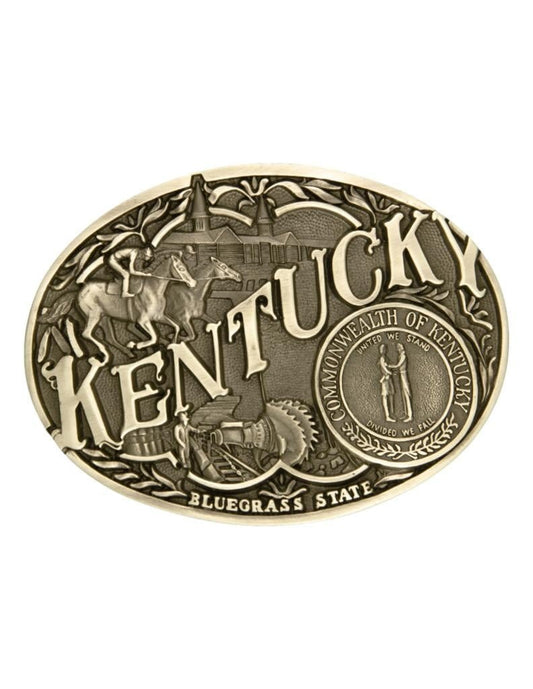 Montana Silversmiths Belt Buckle Kentucky Attitude Oval 60811KYC