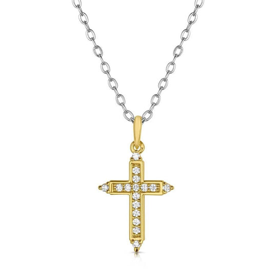Montana Silversmiths Dorado Gold Cross Necklace