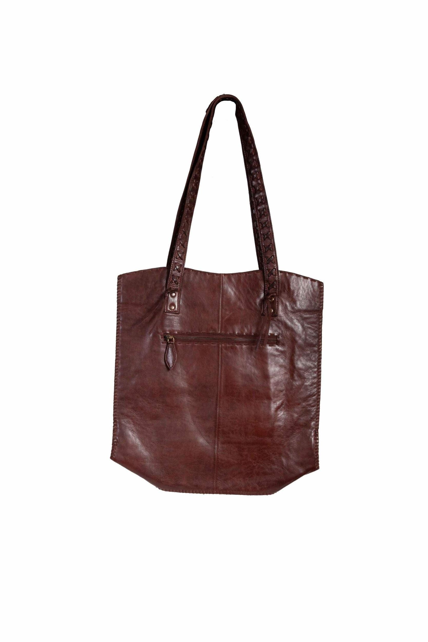 Scully Soft Leather Tote Handbag - Chocolate