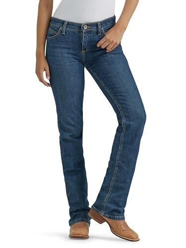 Wrangler Women's Q-Baby Mid Rise Boot Cut Ultimate Riding Jean