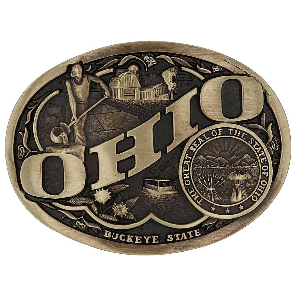 Montana Silversmiths Ohio Heritage Attitude Belt Buckle