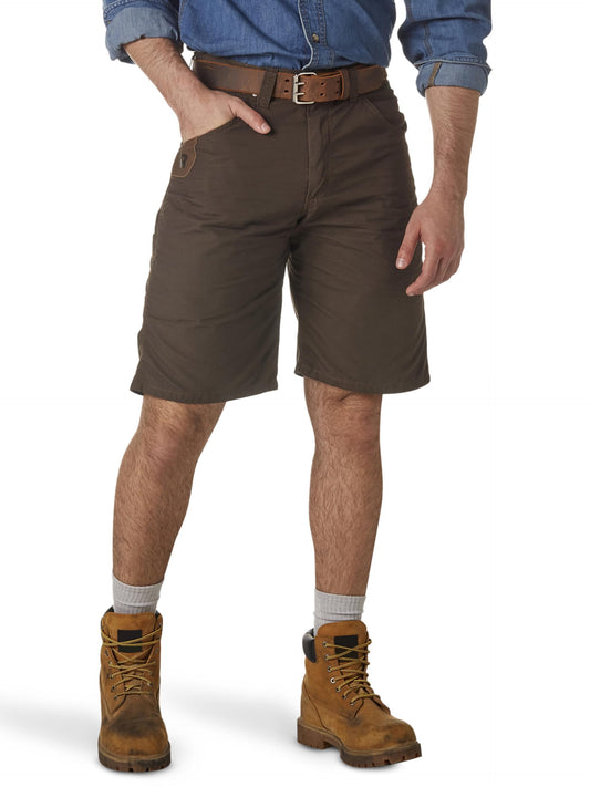 Wrangler Riggs Workwear Men's Technician Short, Dark Brown