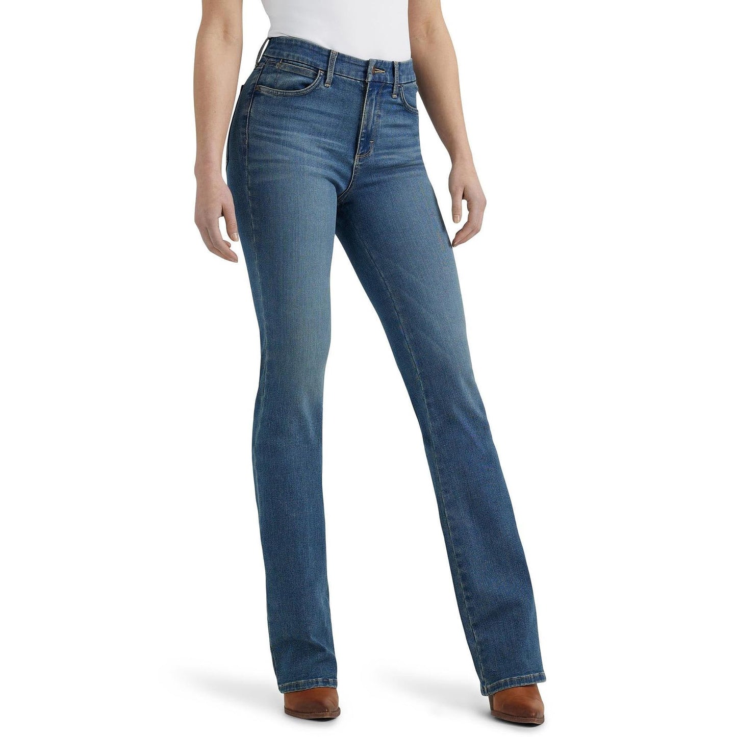 Wrangler Women's Bespoke Ada High Rise Bootcut Jeans Denim 34x30