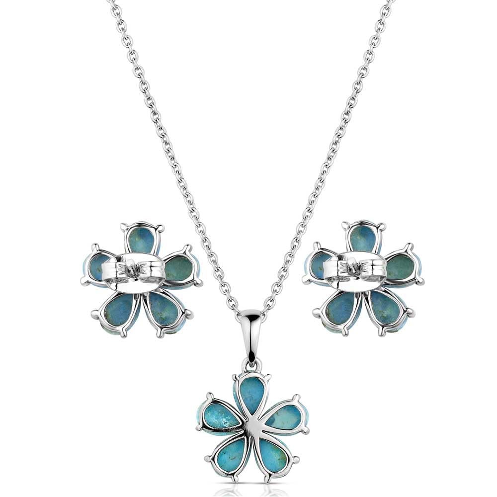 Montana Silversmiths Floral Sky Turquoise Jewelry Set