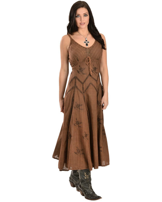 Scully Women's Spaghetti Strap Full Length Dress - Copper