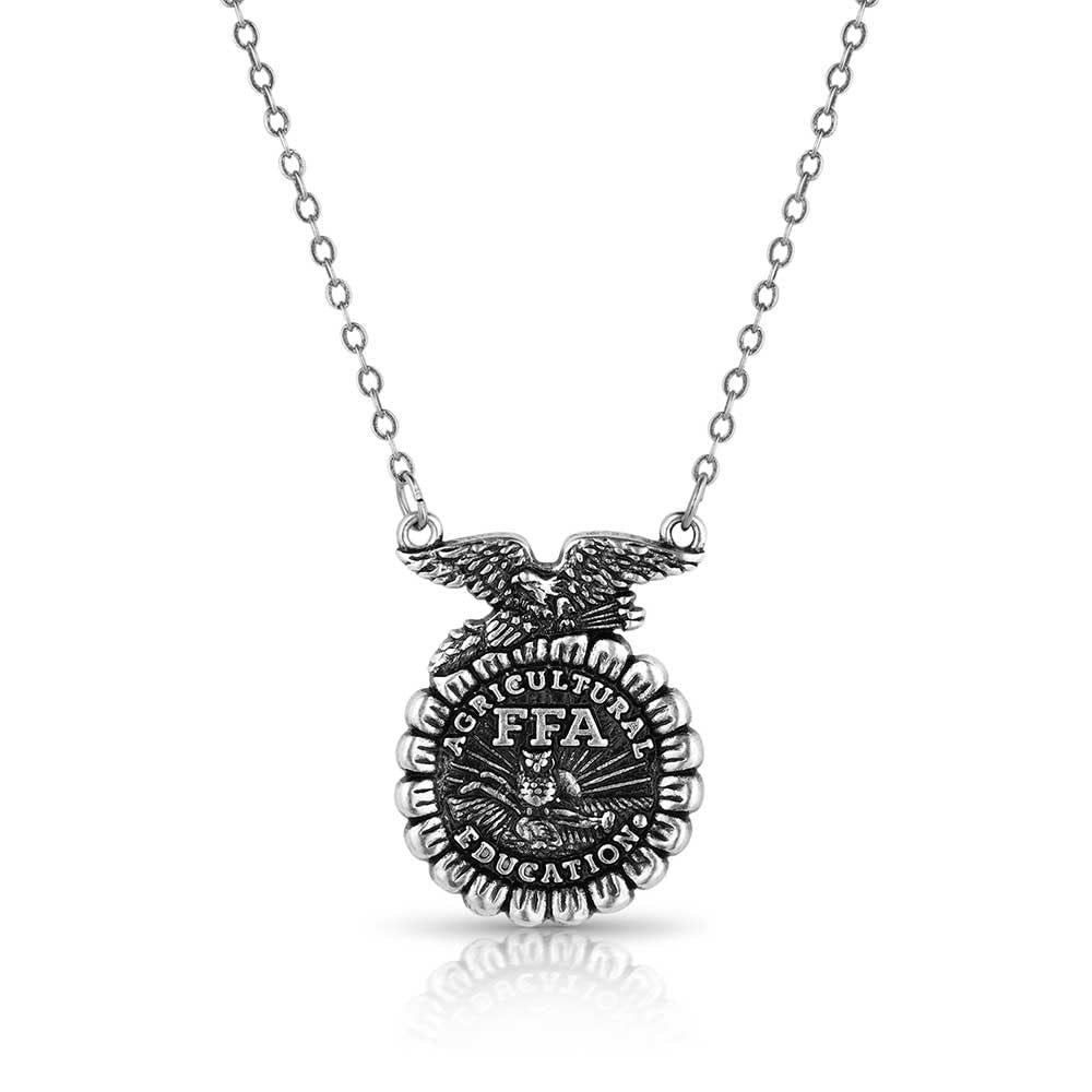 Montana Silversmiths Future Farmers of America FFA Emblem Split Chain Necklace