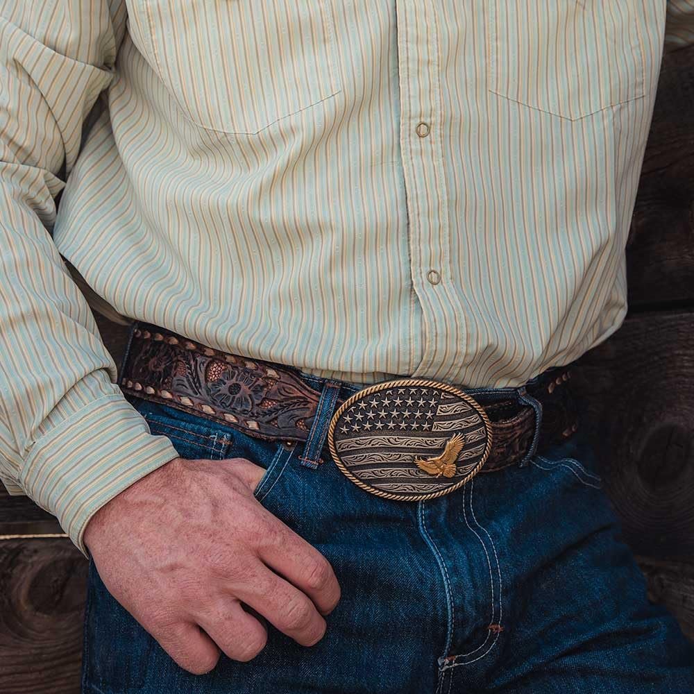 Montana Silversmiths Freedom's Majesty Belt Buckle