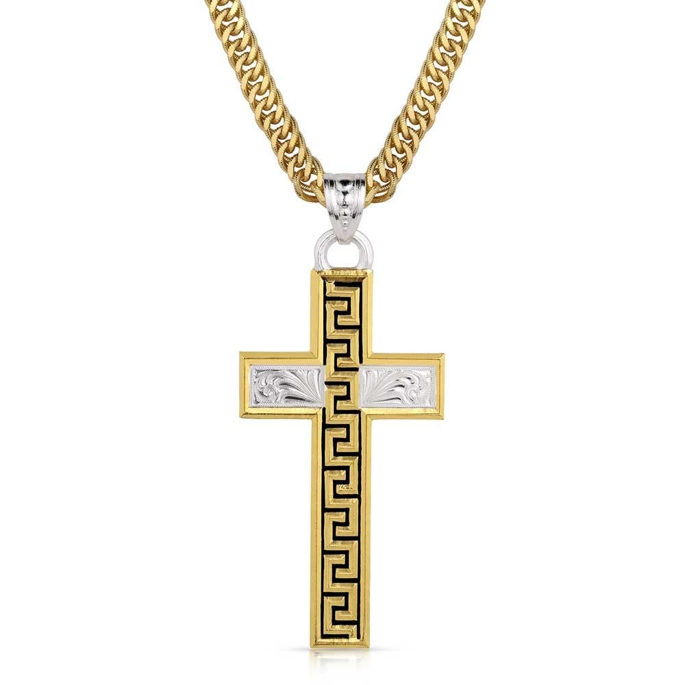 Montana Silversmiths Surnrise Mesa Men's Cross Necklace