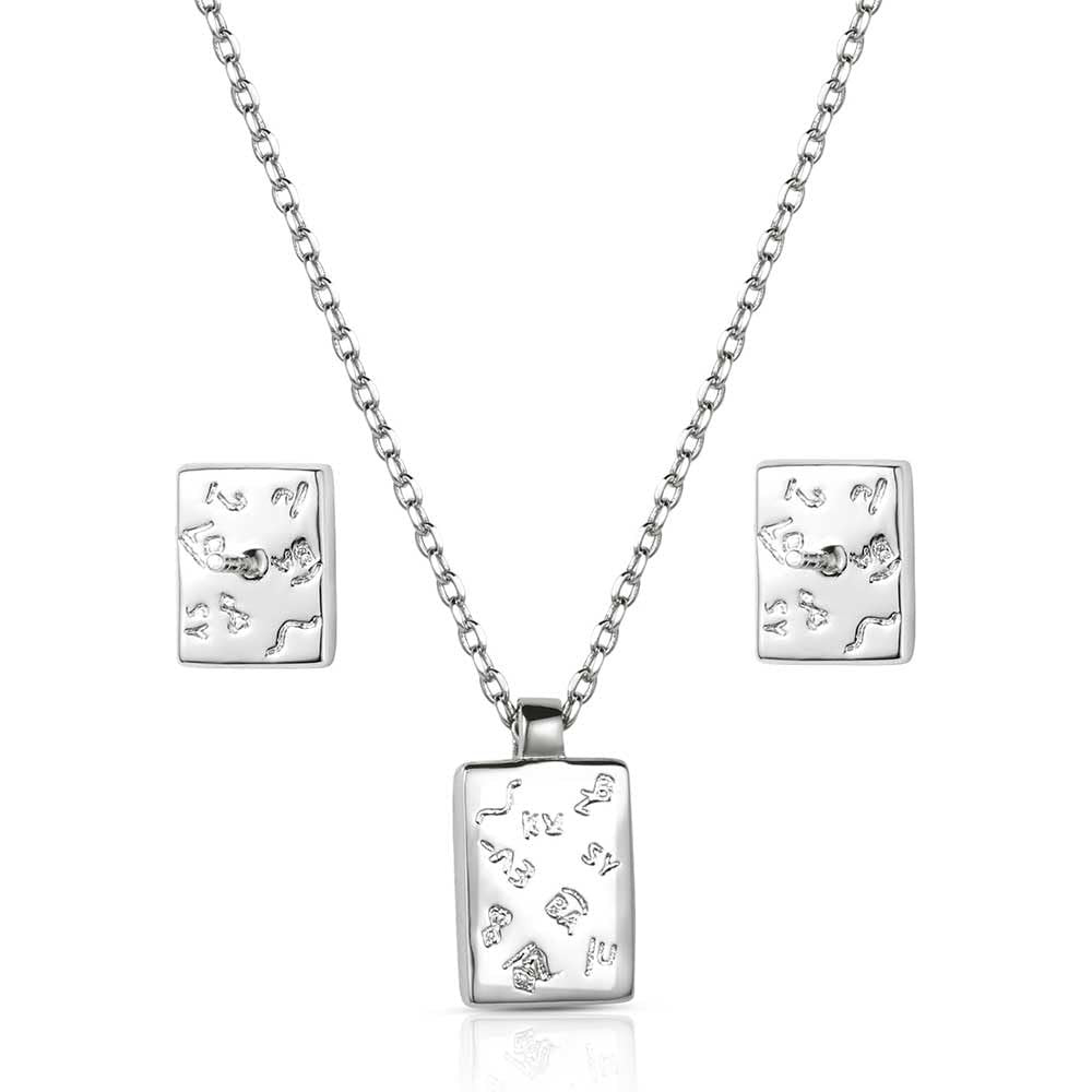 Montana Silversmiths Rio River BlueJewelry Set