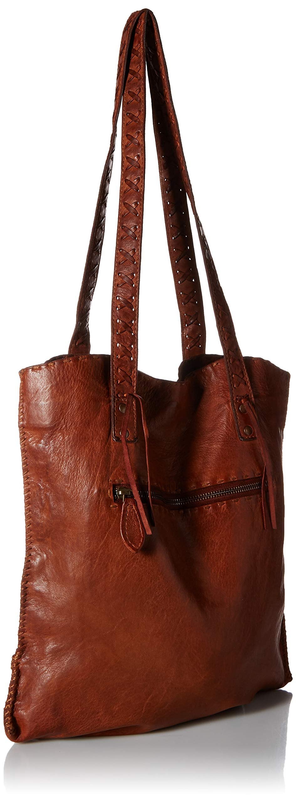 Scully Soft Leather Tote Handbag - Cognac