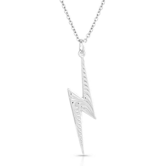Montana Silversmiths Western Lifestyle Women's Necklace (Lightning Strike Silver Artistry)
