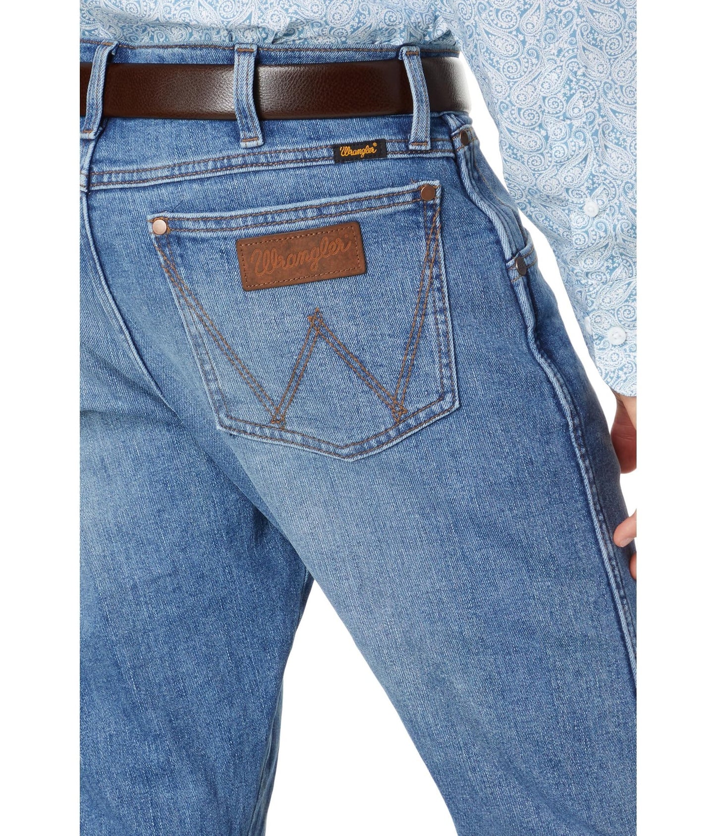 Wrangler Retro Green Jeans Slim Boot in Kresby Kresby 36 32
