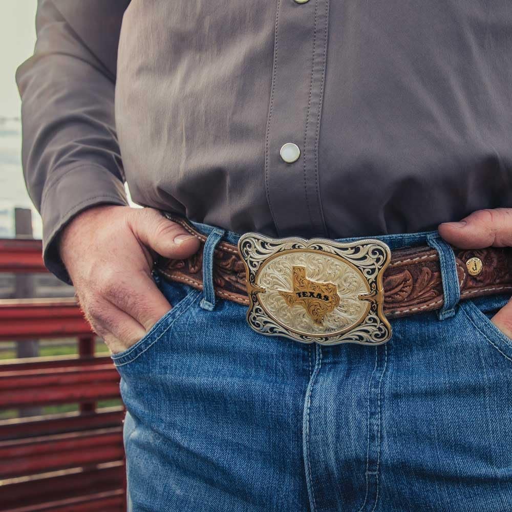 Montana Silversmiths The Cattlemen State of Texas Belt Buckle