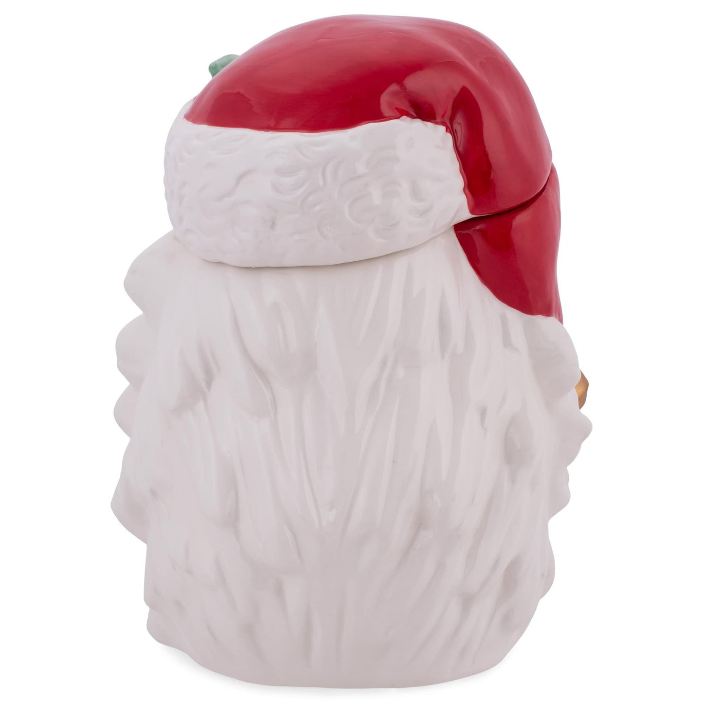 Classic Christmas Retro Santa Ceramic Cookie Jar