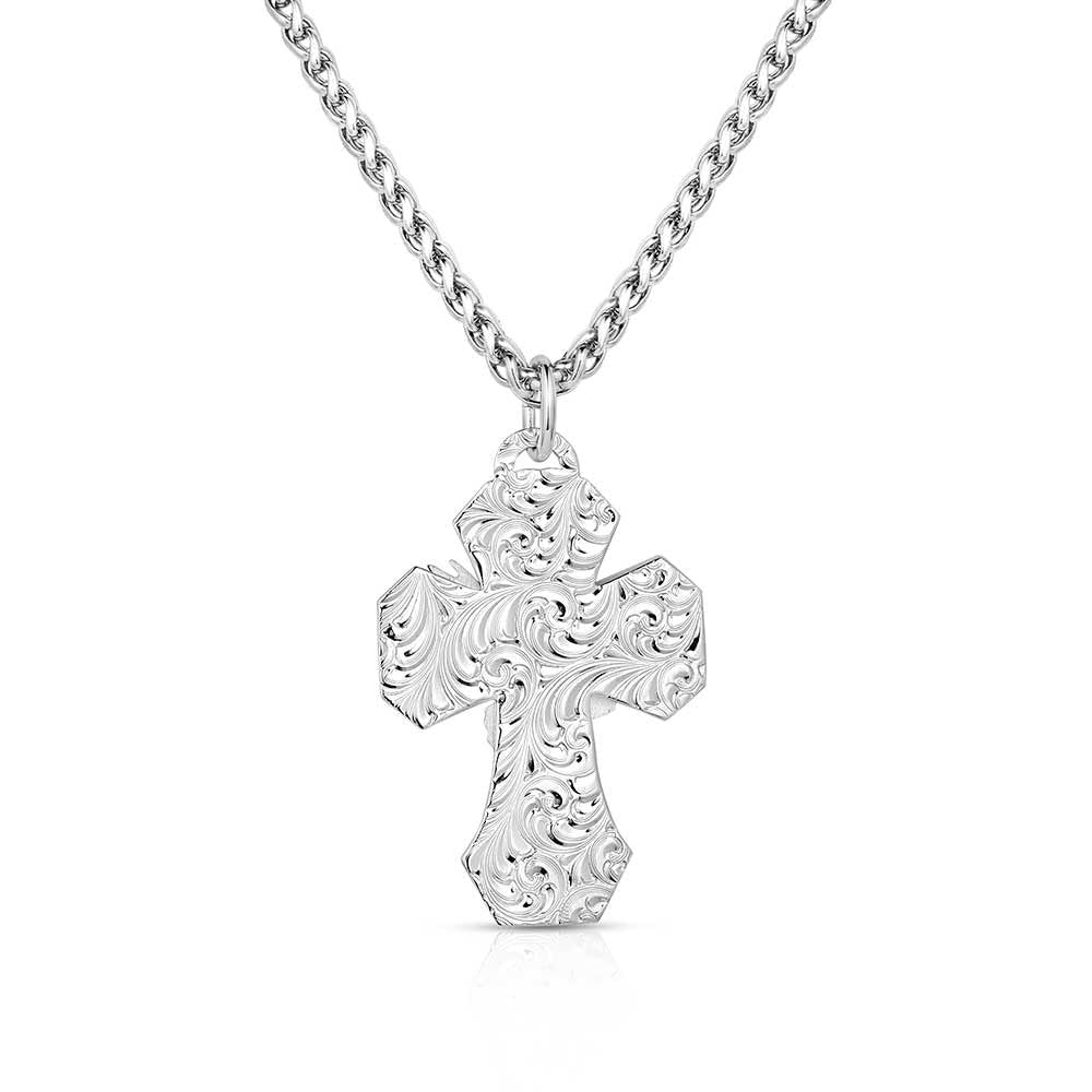 Montana Silversmiths High Praise Men's Cross Necklace