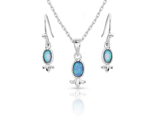 Montana Silversmiths Opal Flourish Jewelry Set - JS5705