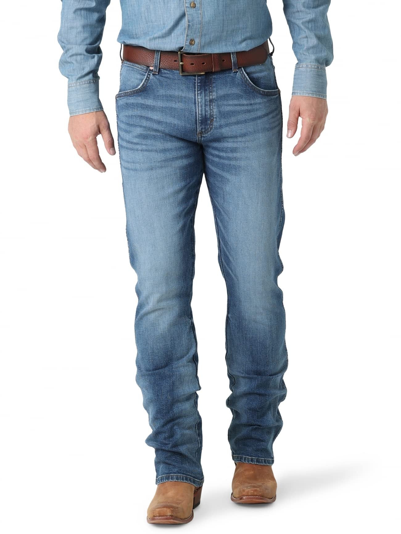 Wrangler Retro Green Jeans Slim Boot in Kresby Kresby 36 32