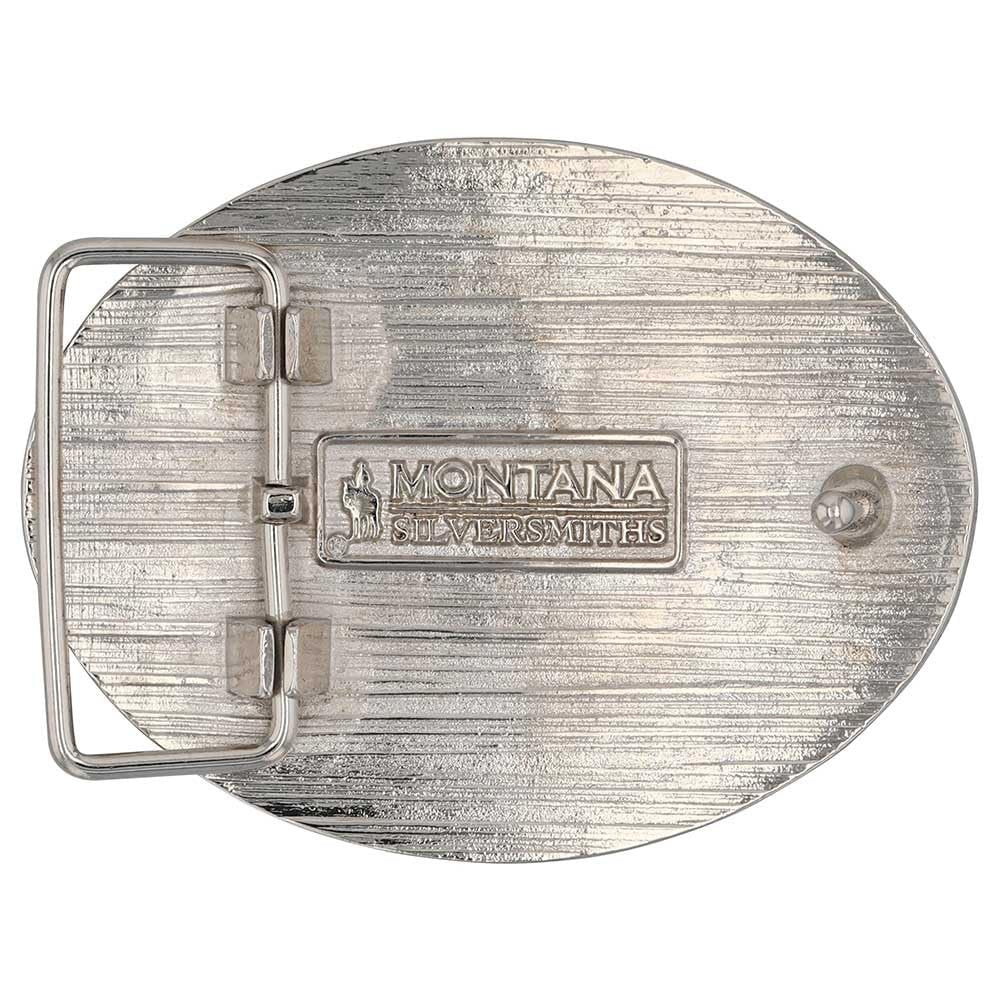 Montana Silversmiths Tri-tone Christian Cowboy Belt Buckle