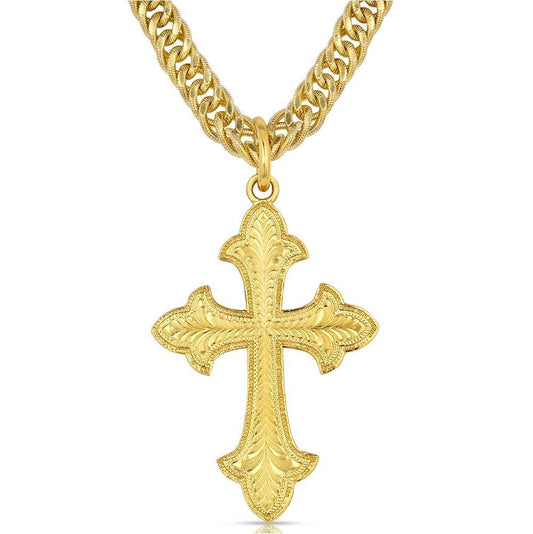 Montana Silversmiths Harvest Moon Men's Cross Necklace