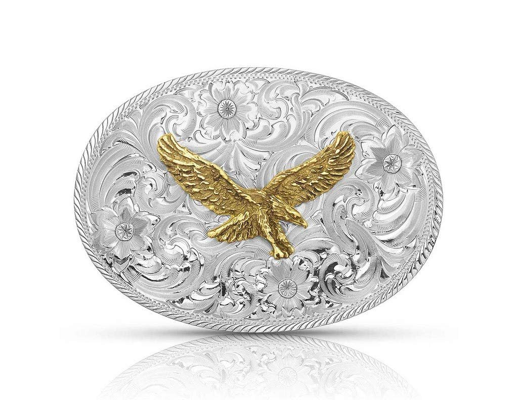 Montana Silversmiths Men's Classic Eagle Buckle Silver One Size