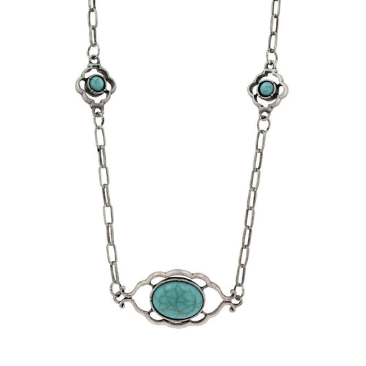 Montana Silversmiths Turquoise Oracle Attitude Necklace - ANC5728