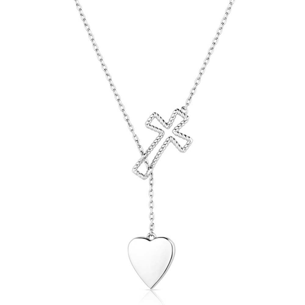 Montana Silversmiths Anchored in Love and Faith Heart Necklace
