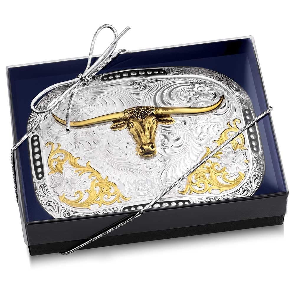 Montana Silversmiths Class Act Two Tone Belt Buckle