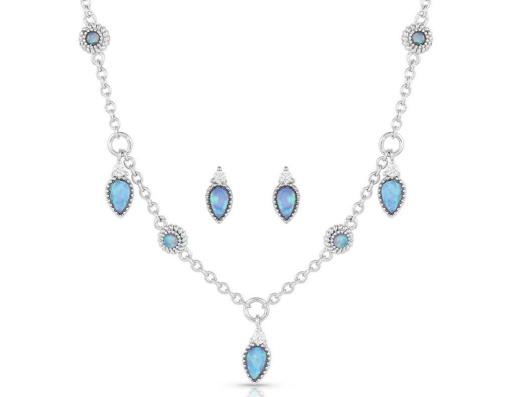 Montana Silversmiths Women's The Charmers Opal Jewelry Set - JS5294 One Size
