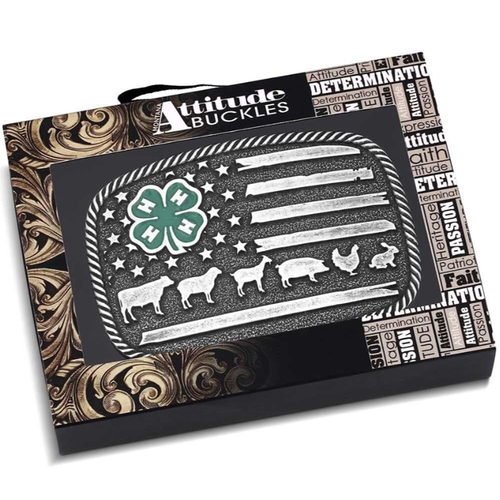 Montana Silversmiths 4-H Livestock Belt Buckle