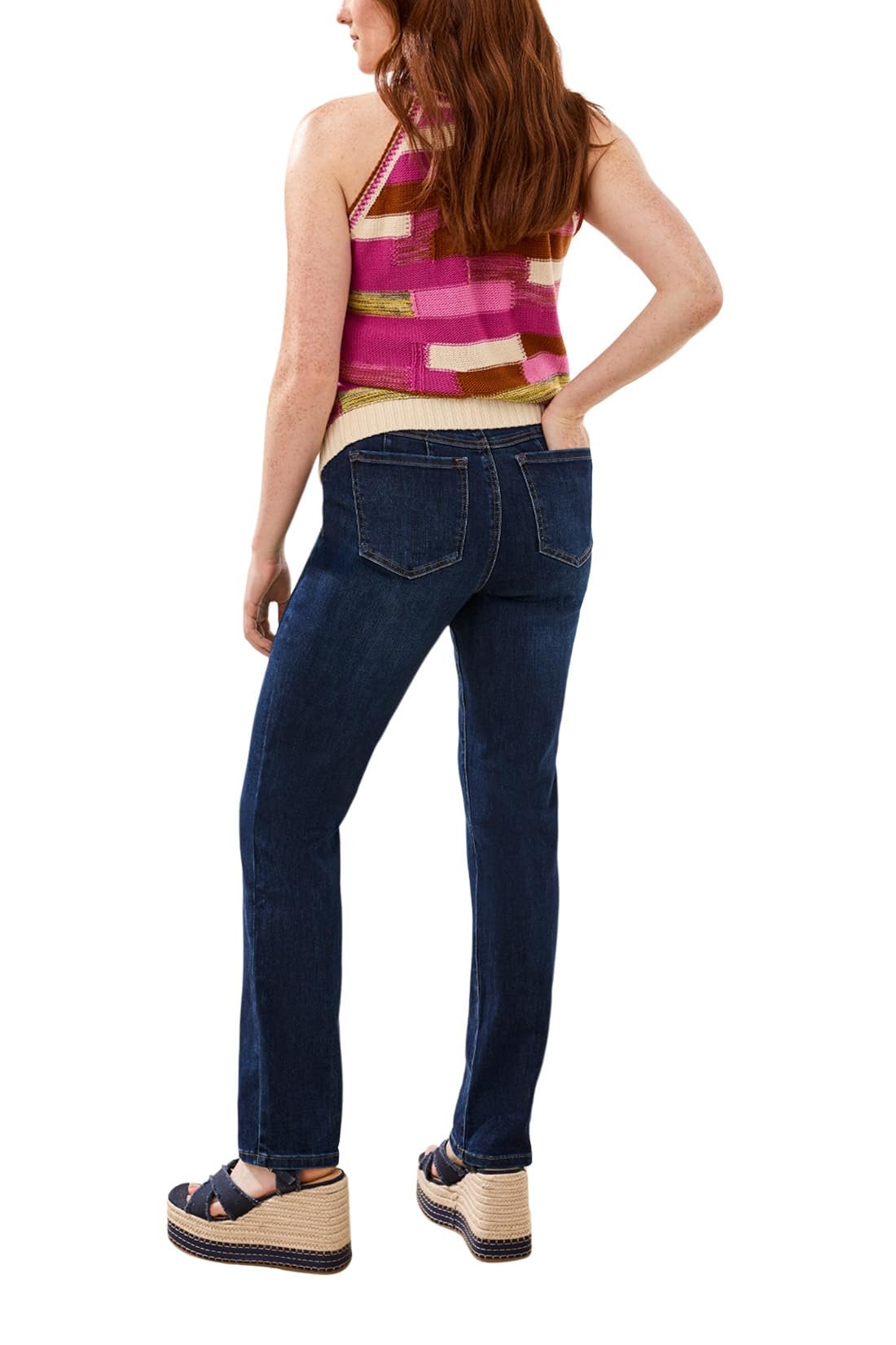 Tribal Women's Sophia Curvy Straight Fit Jeans (Regular, Plus and Petite Sizes)