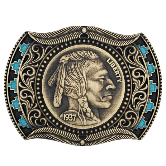 Montana Silversmiths Wind  Spirit Attitude Belt Buckle A933