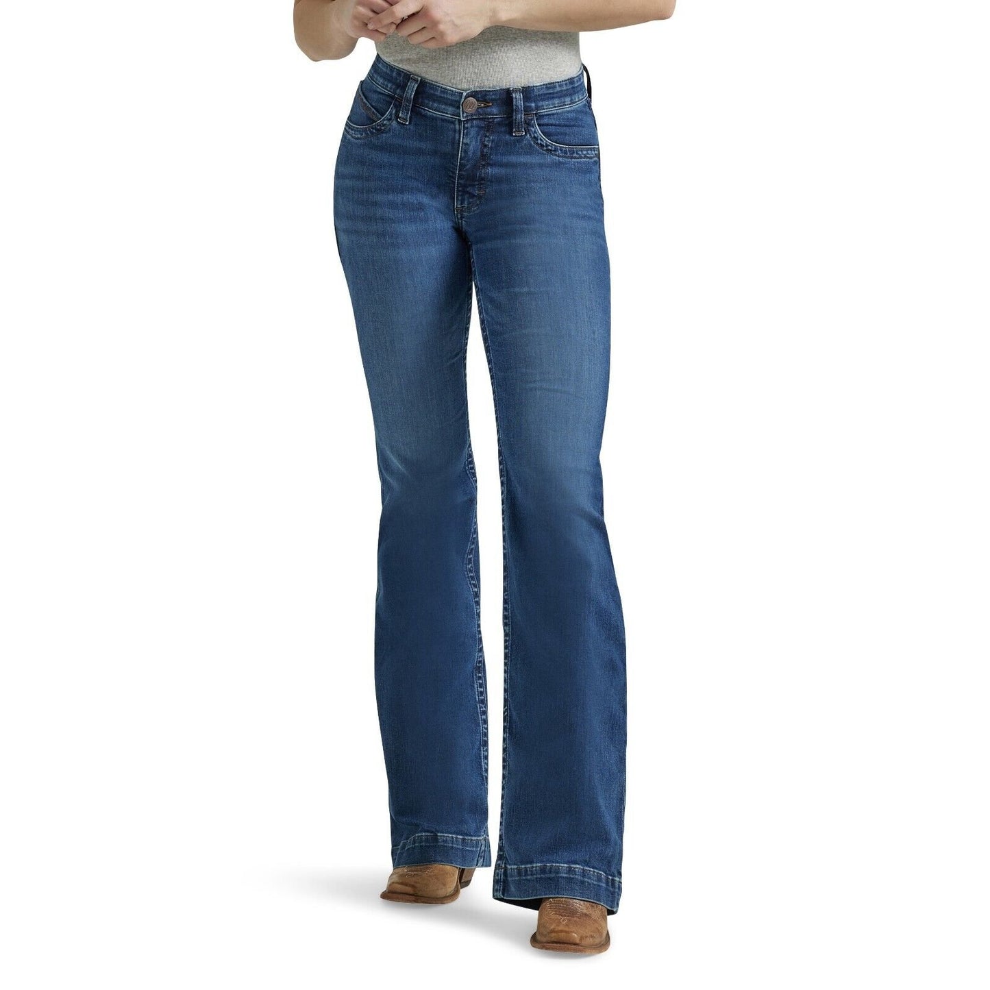 Wrangler Ladies Ultimate Riding Jean Willow Mid-Rise Trouser Parker 112344945