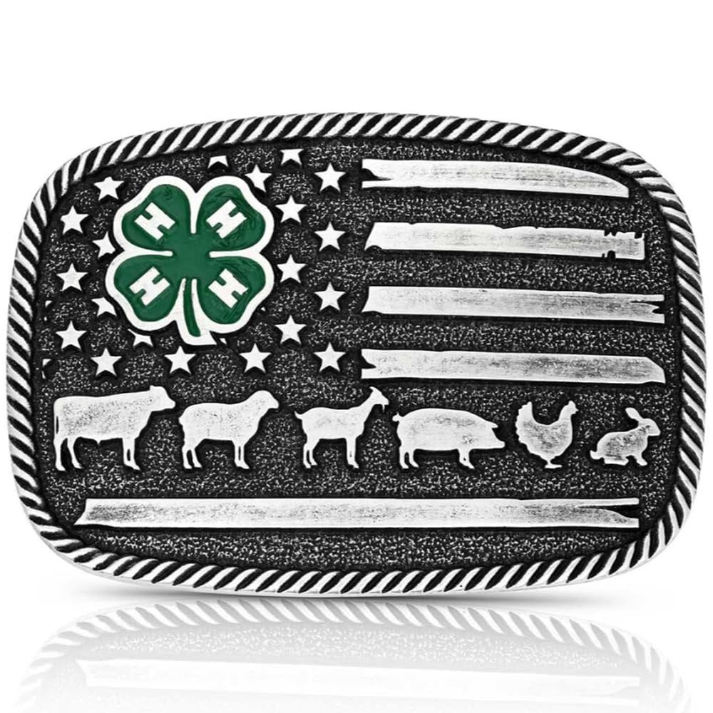 Montana Silversmiths 4-H Livestock Belt Buckle