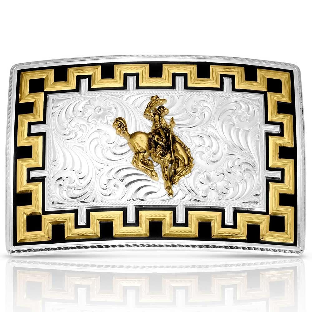 Montana Silversmiths Honor and Grit Ranch Bronc Belt Buckle