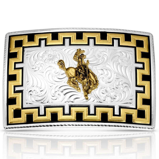 Montana Silversmiths Honor and Grit Ranch Bronc Belt Buckle