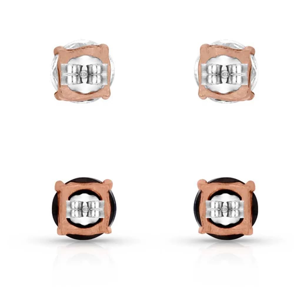 Montana Silversmiths Opposites Attract Double Crystal Earrings