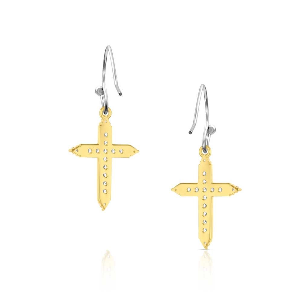 Montana Silversmiths Dorado Cross Earrings