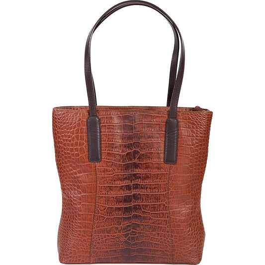 Scully Italia Claea Crocodile Print Tote Bag