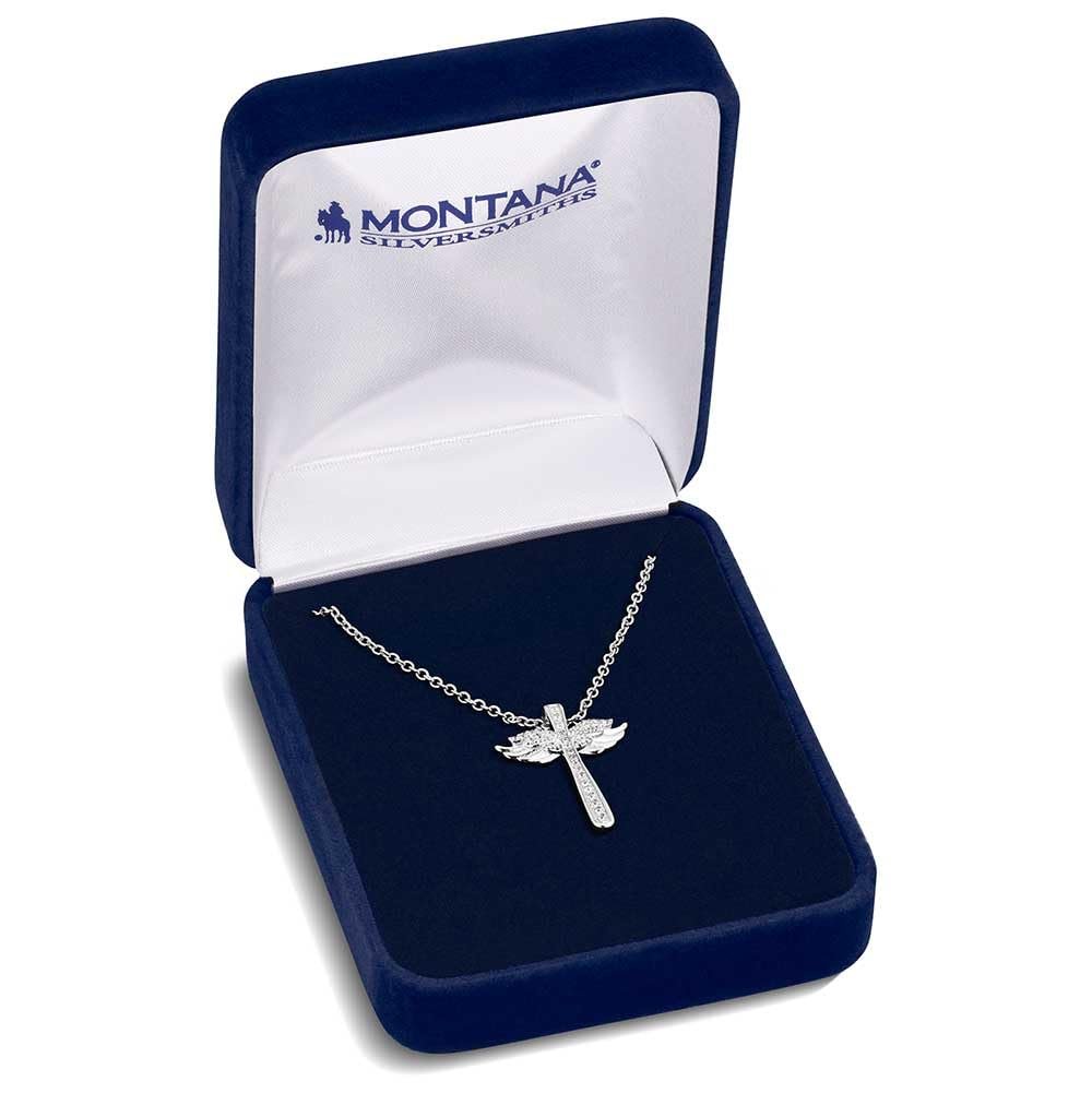Montana Silversmiths Wings of Faith Cross Necklace