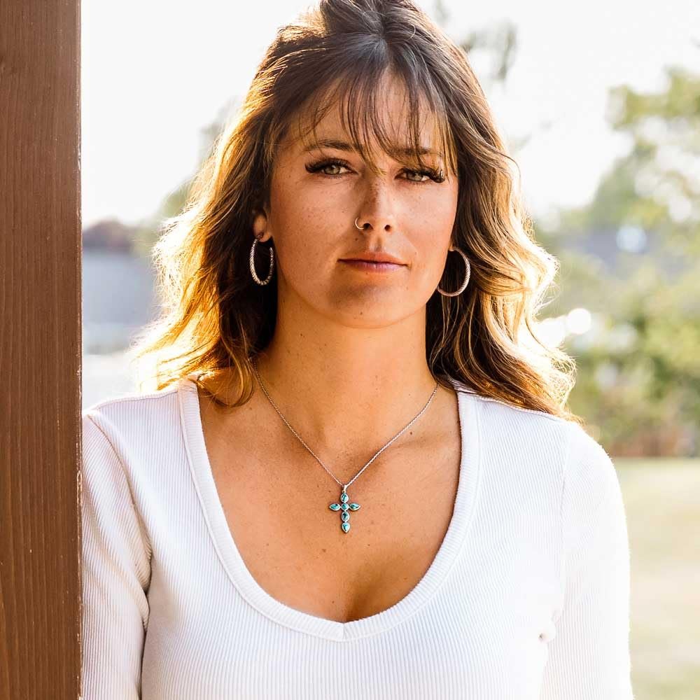 Montana Silversmiths Ocean of Faith Cross Necklace