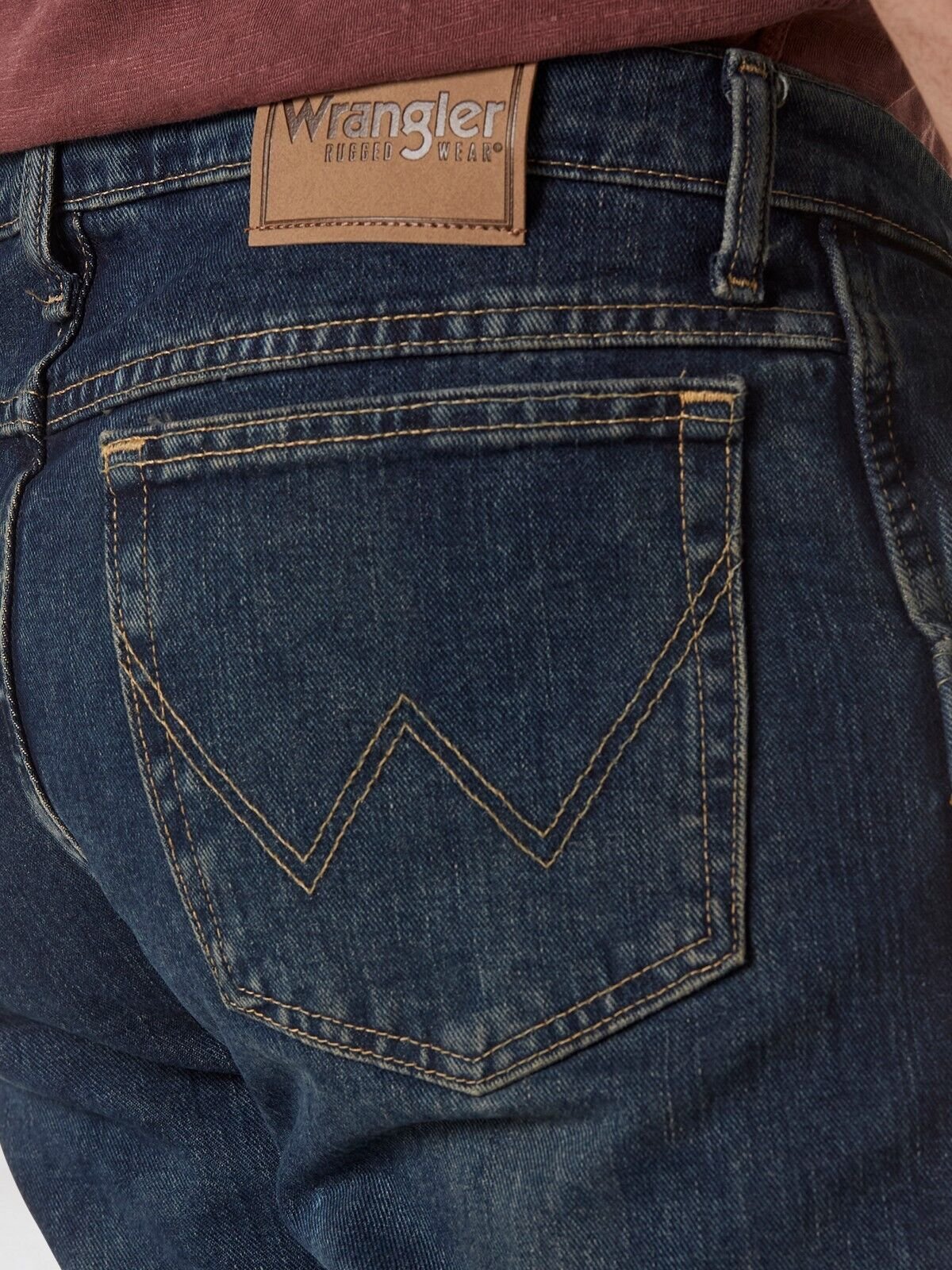 Wrangler Men's Rugged Wear Relaxed Straight Fit Jeans Denim Comfort Union New