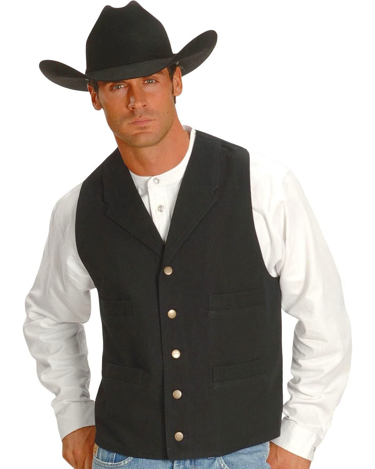 Scully Men's Rangewear Cotton Canvas Vest - Black