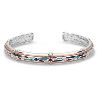 Montana Silversmiths Western Mosaic Cuff Bracelet - BC5690